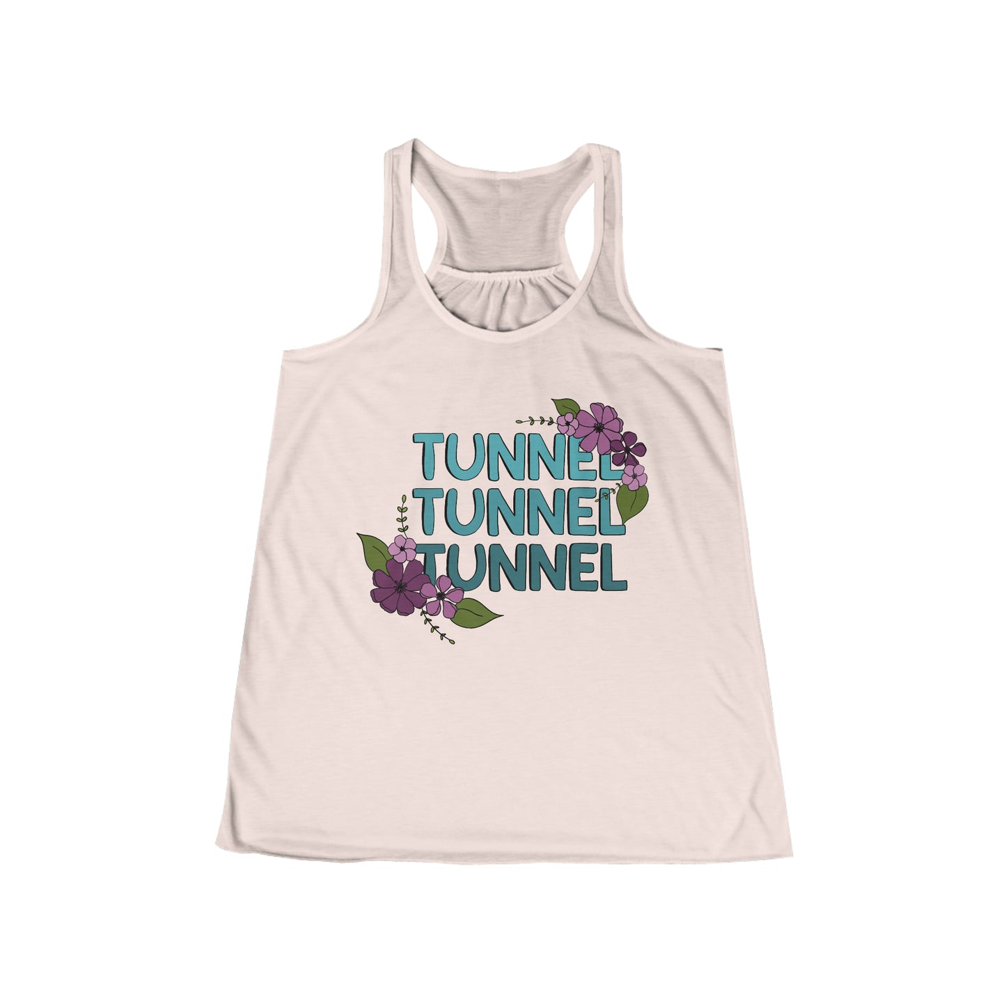 Dog Agility Tunnel Tunnel Tunnel Print Women's Flowy Racerback Tank