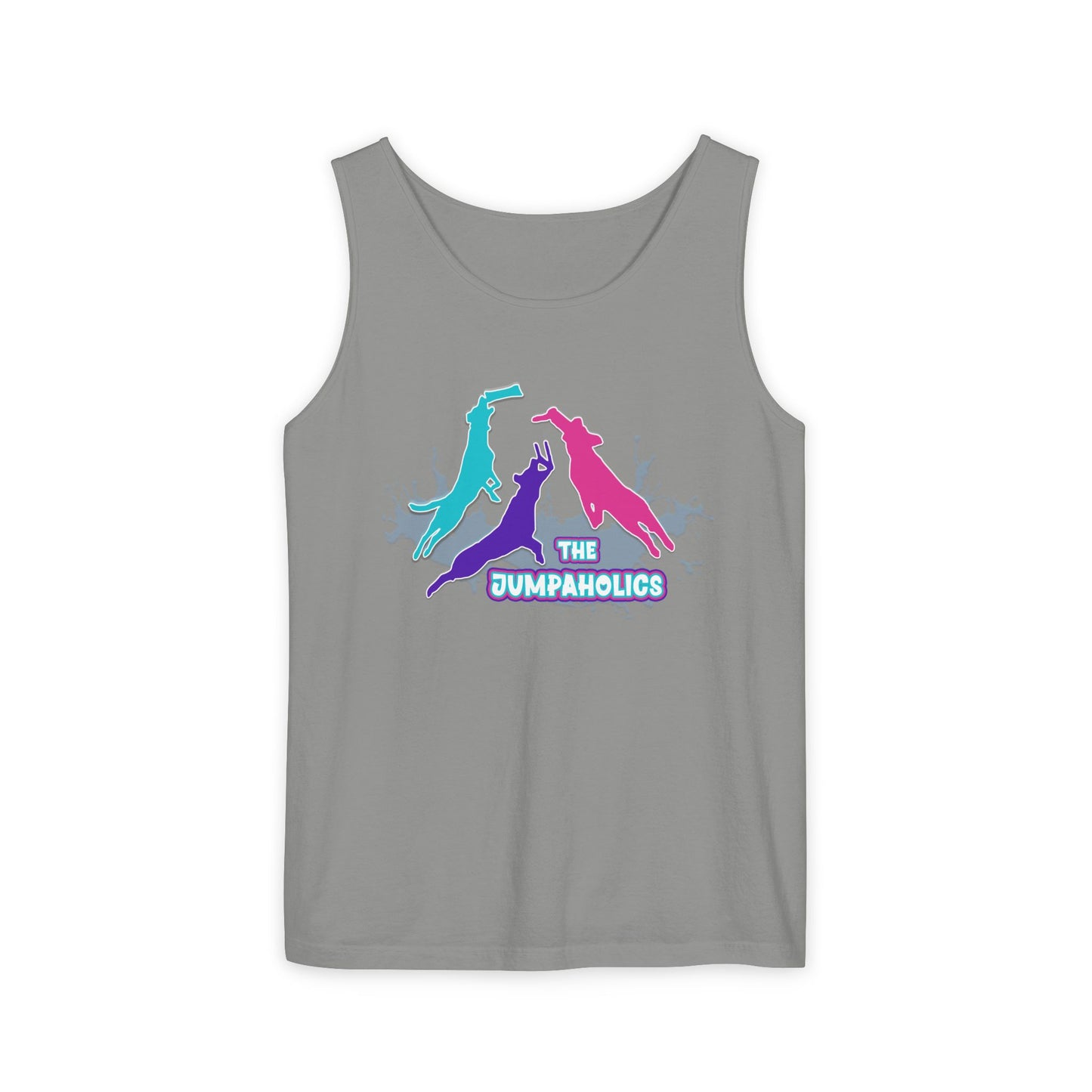 Jumpaholics Full Front Unisex Garment-Dyed Tank Top