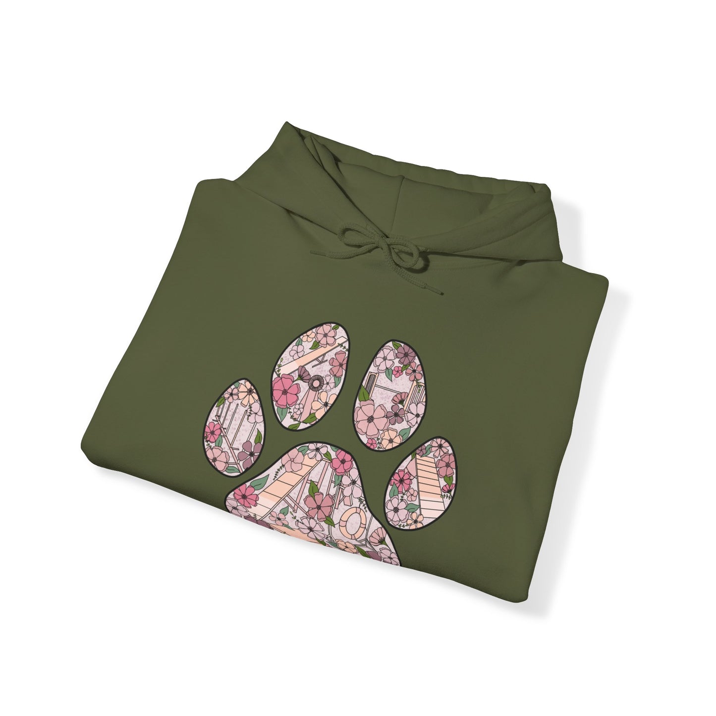 Agility Paw Unisex Heavy Blend Hooded Sweatshirt