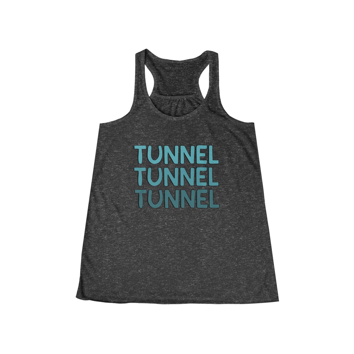 Dog Agility Tunnel Tunnel Tunnel No Floral Print Women's Flowy Racerback Tank