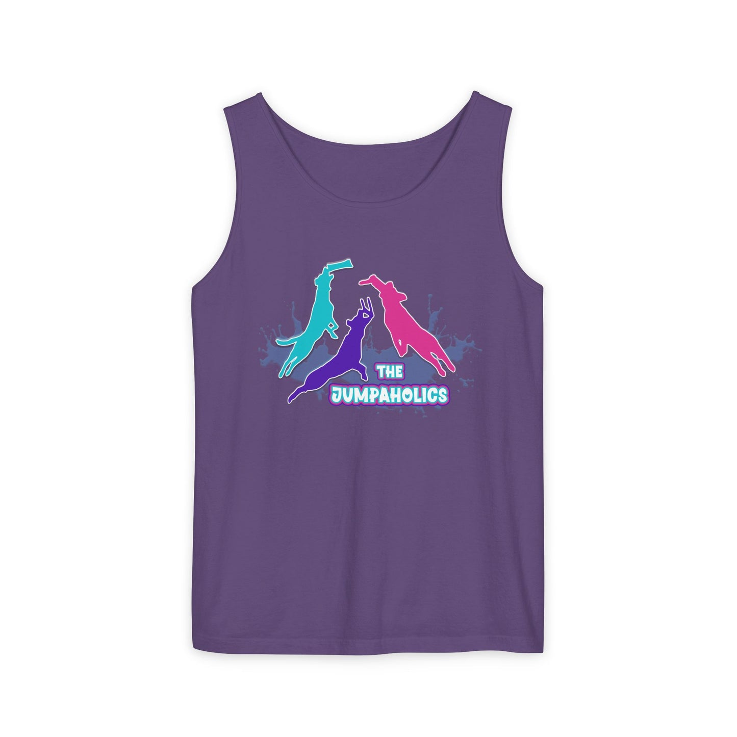 Jumpaholics Full Front Unisex Garment-Dyed Tank Top