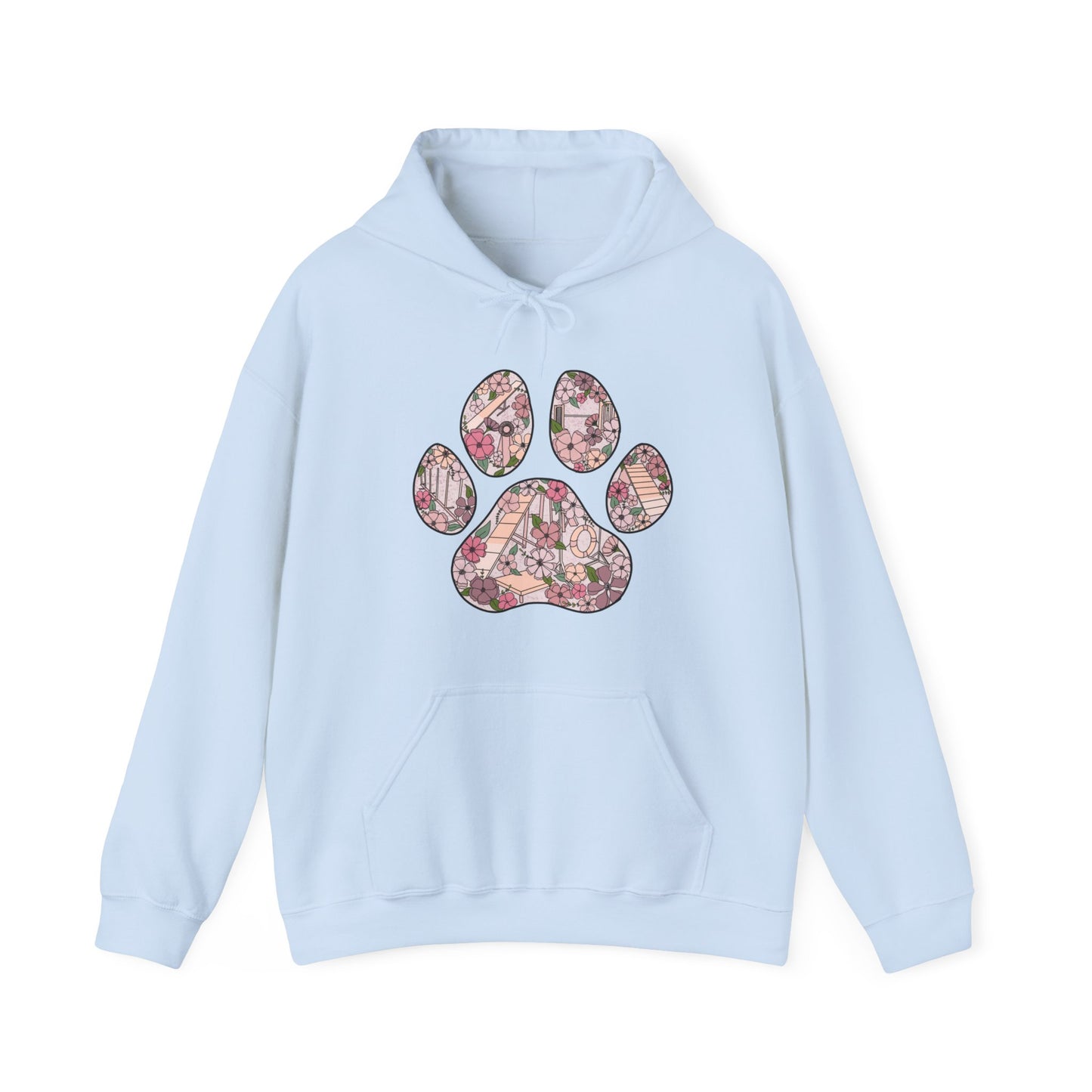 Agility Paw Unisex Heavy Blend Hooded Sweatshirt