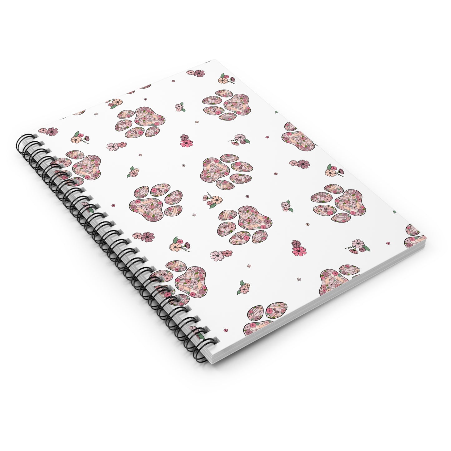 Dog Paw Agility Spiral Notebook - Ruled Line, No Title