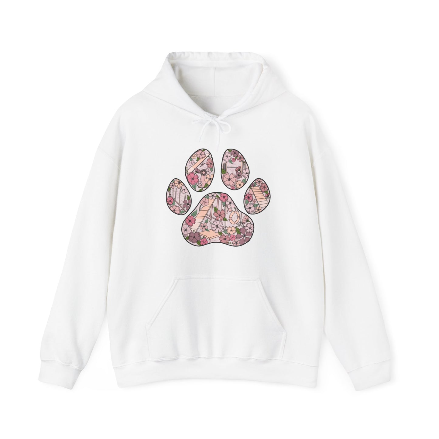 Agility Paw Unisex Heavy Blend Hooded Sweatshirt
