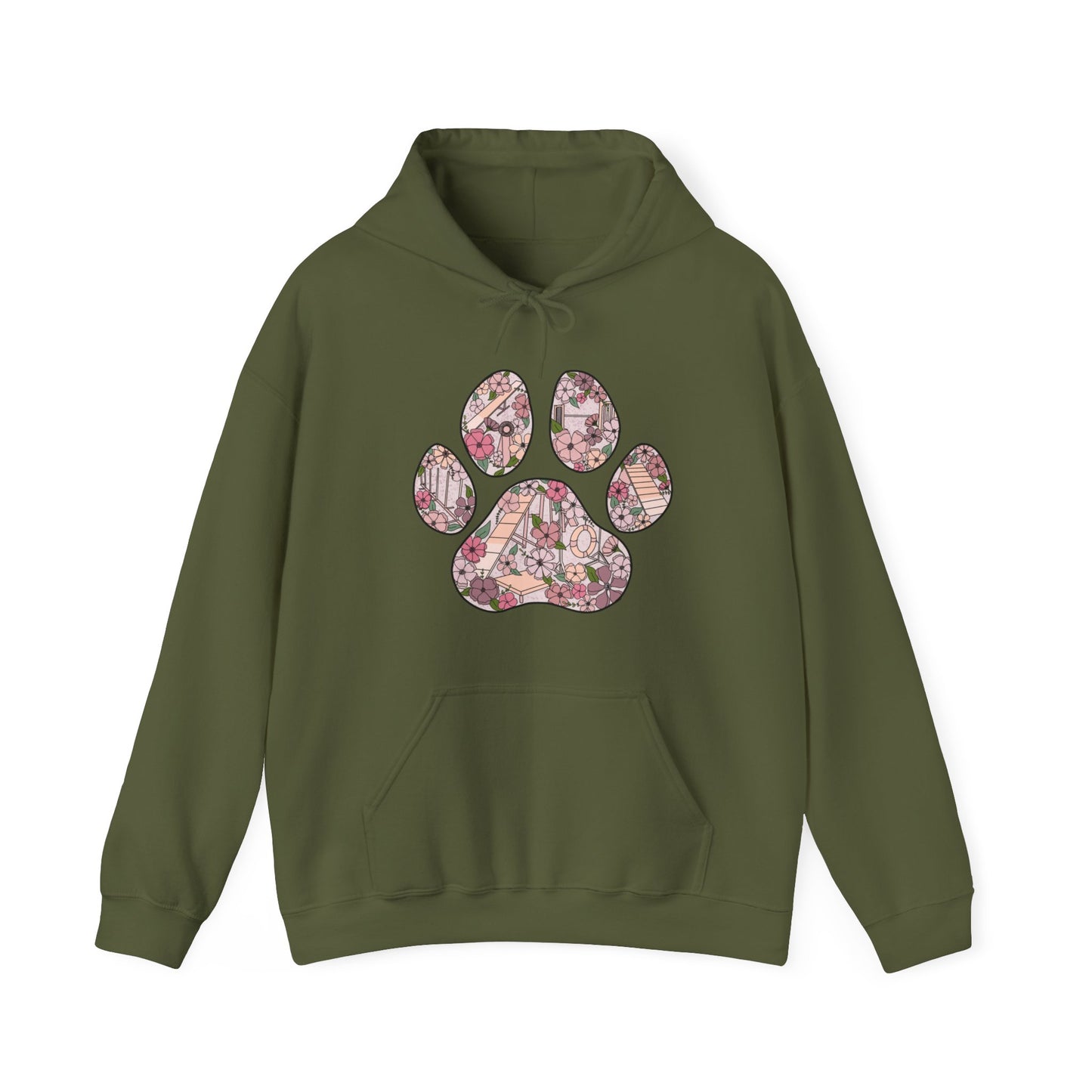 Agility Paw Unisex Heavy Blend Hooded Sweatshirt