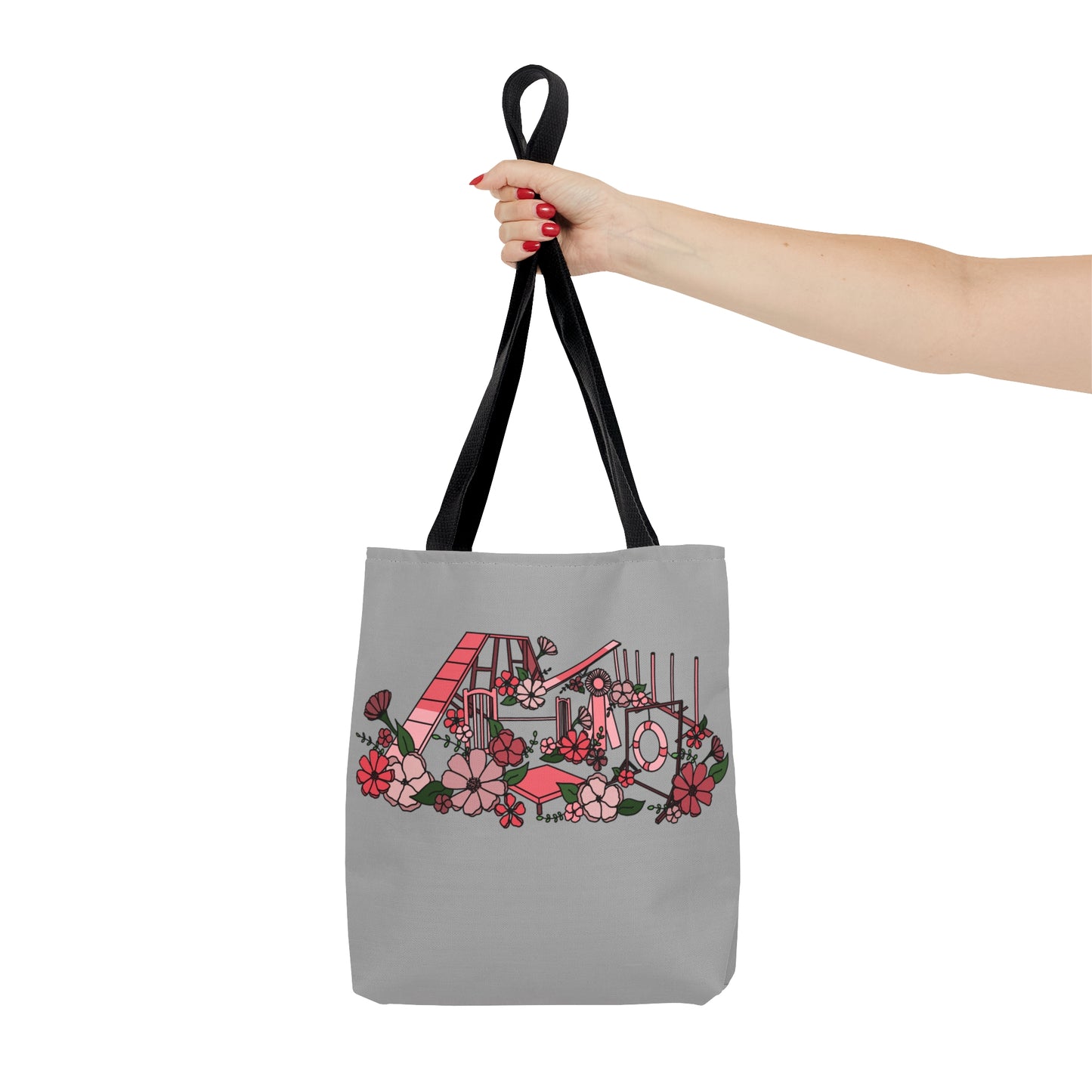 Dog Floral Agility Equipment Tote Bag