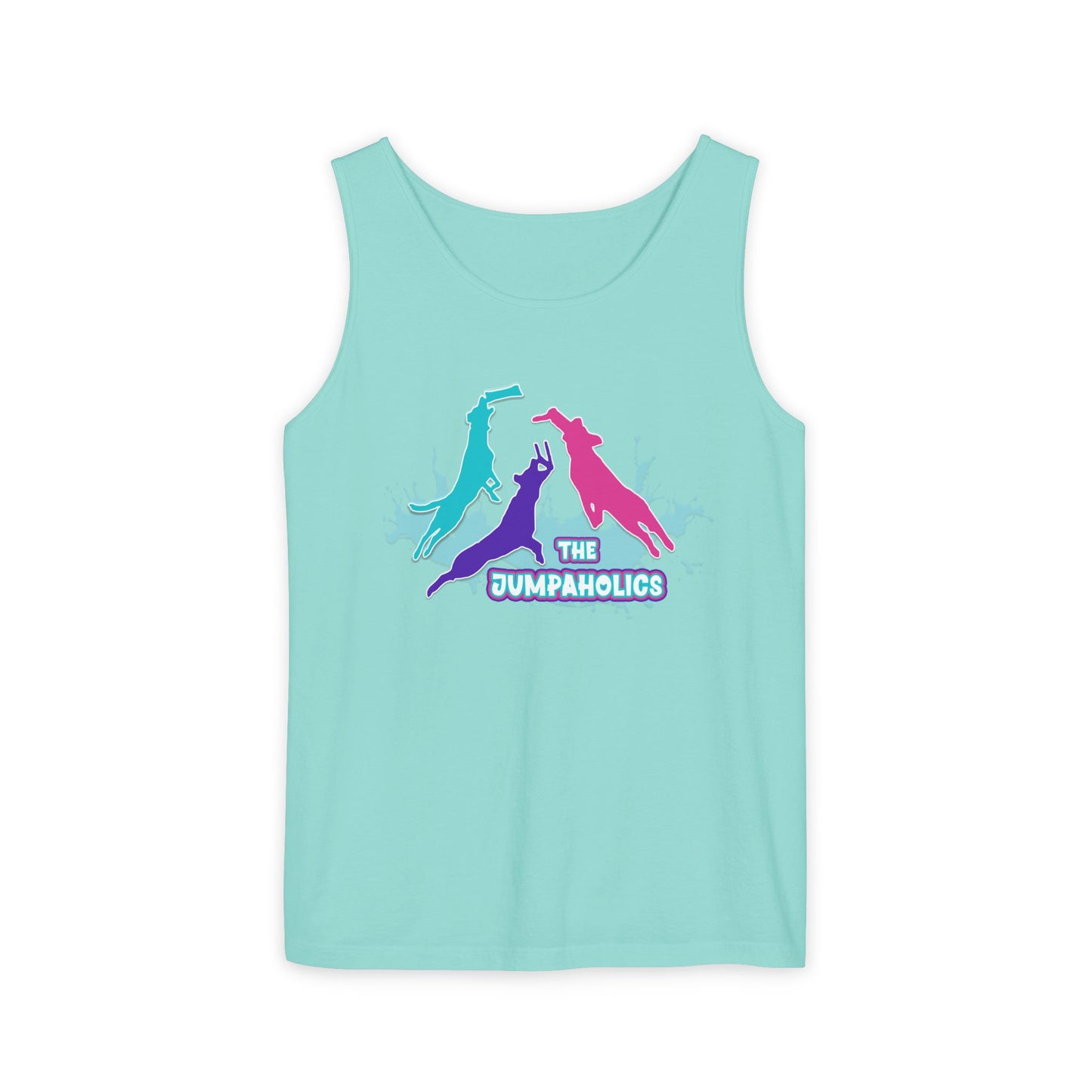 Jumpaholics Full Front Unisex Garment-Dyed Tank Top