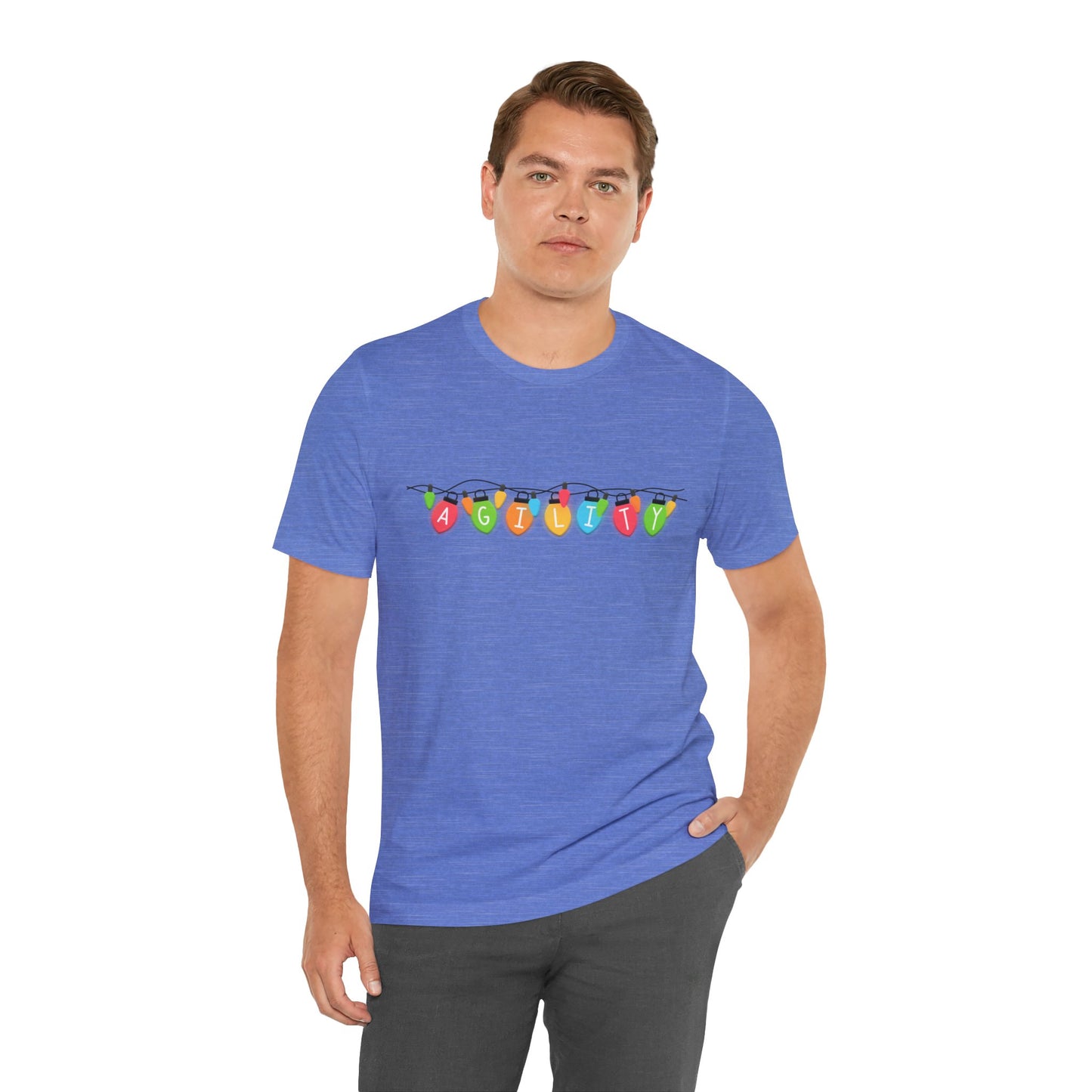 Agility Holiday Lights Bella + Canvas Short Sleeve Tee