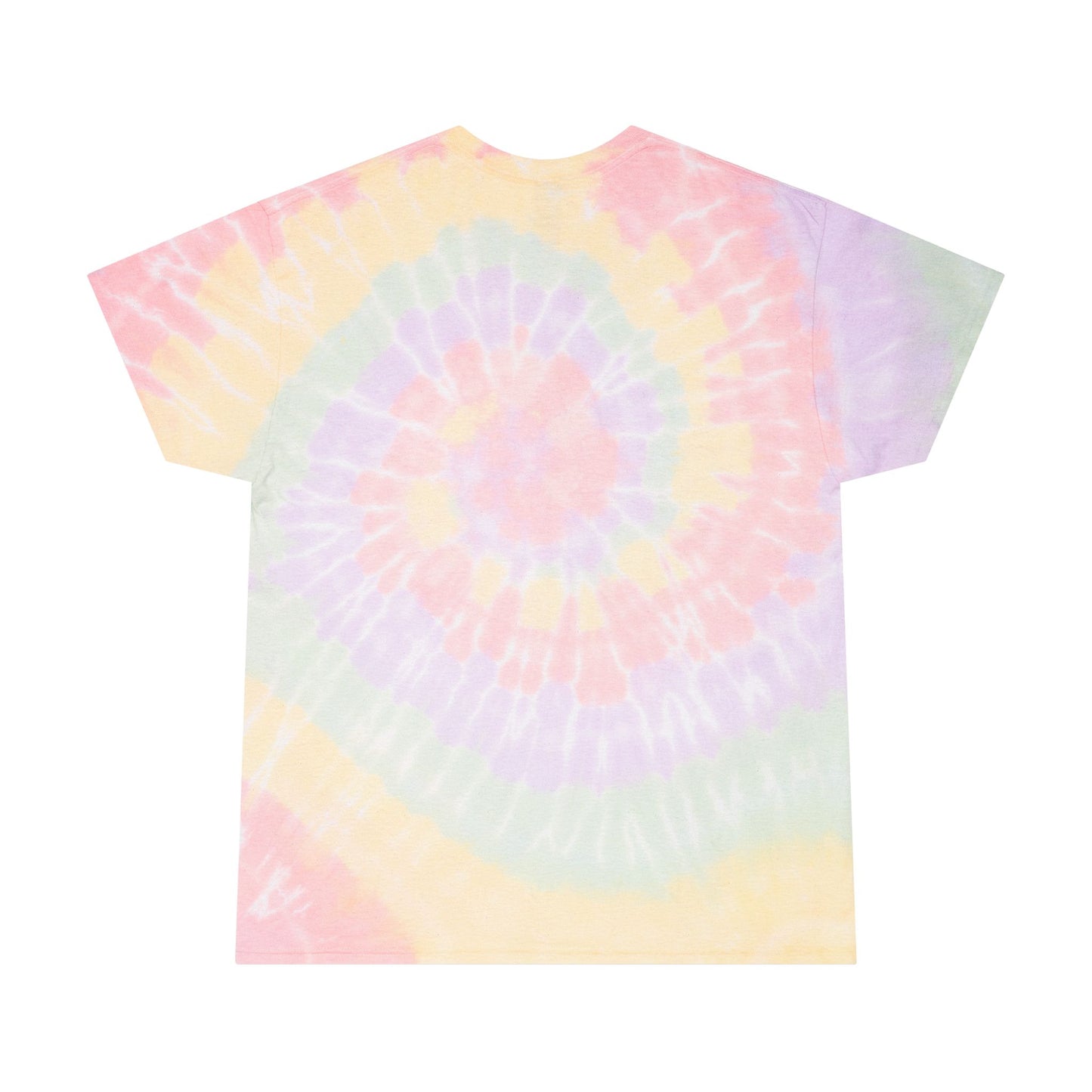 Spiral Tie-Dye Tee with 'Tally Ho!' Print - Colorful Casual Shirt for Summer Fun