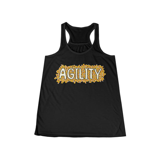 Agility Candy Corn Halloween Women's Flowy Racerback Tank
