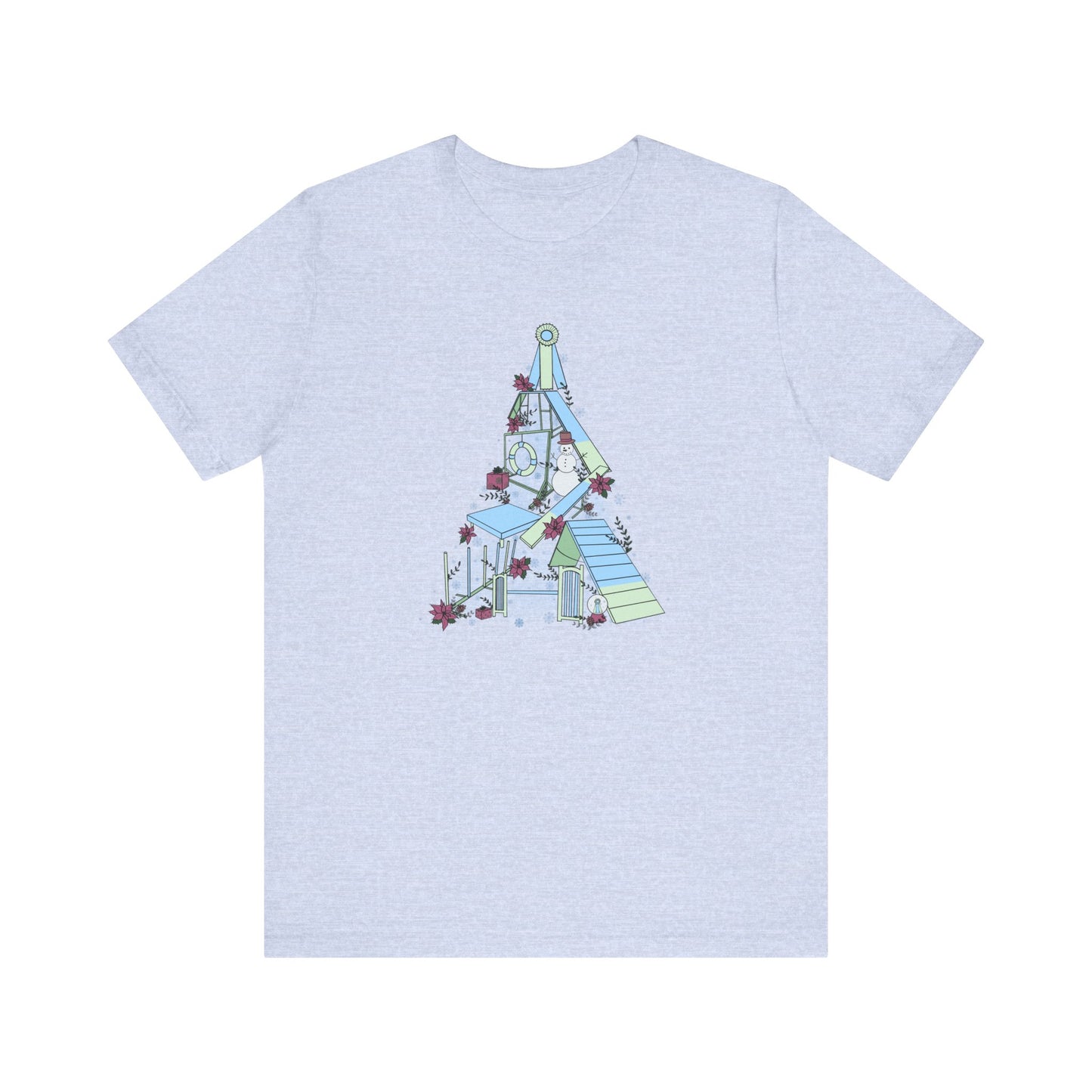 Holly Jolly Agility Tree Bella + Canvas Short Sleeve Tee