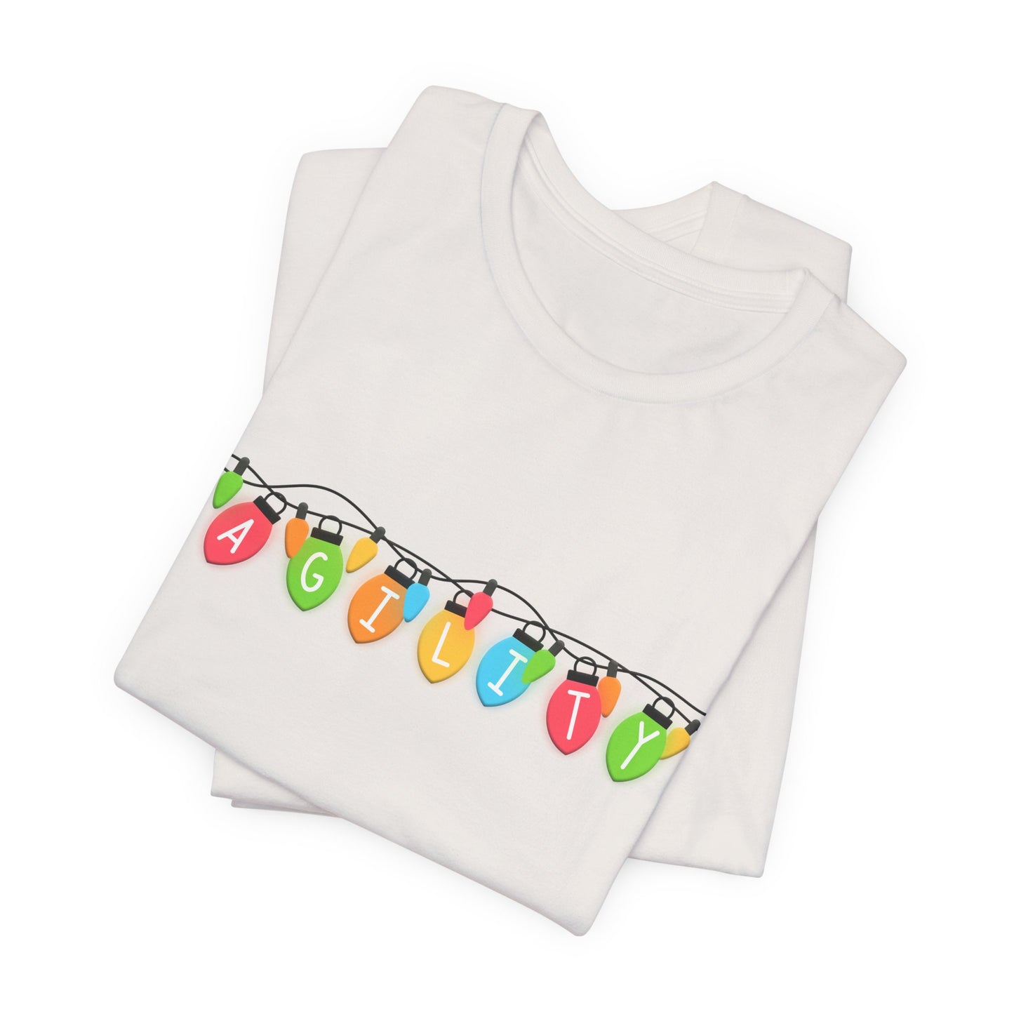 Agility Holiday Lights Bella + Canvas Short Sleeve Tee