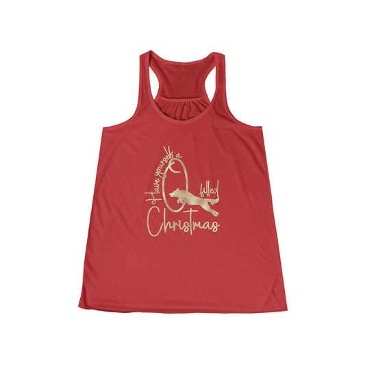 Q Filled Christmas Women's Flowy Tank