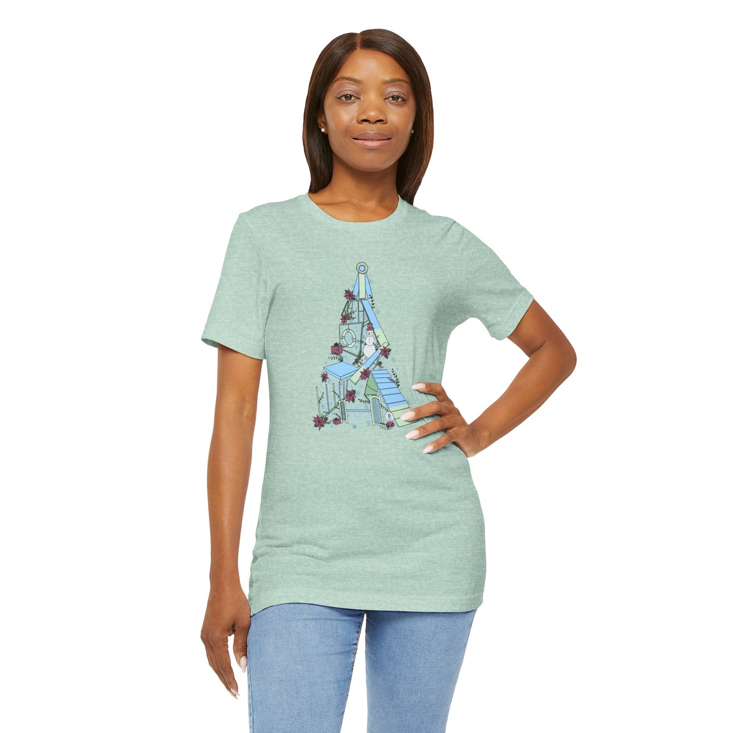 Holly Jolly Agility Tree Bella + Canvas Short Sleeve Tee