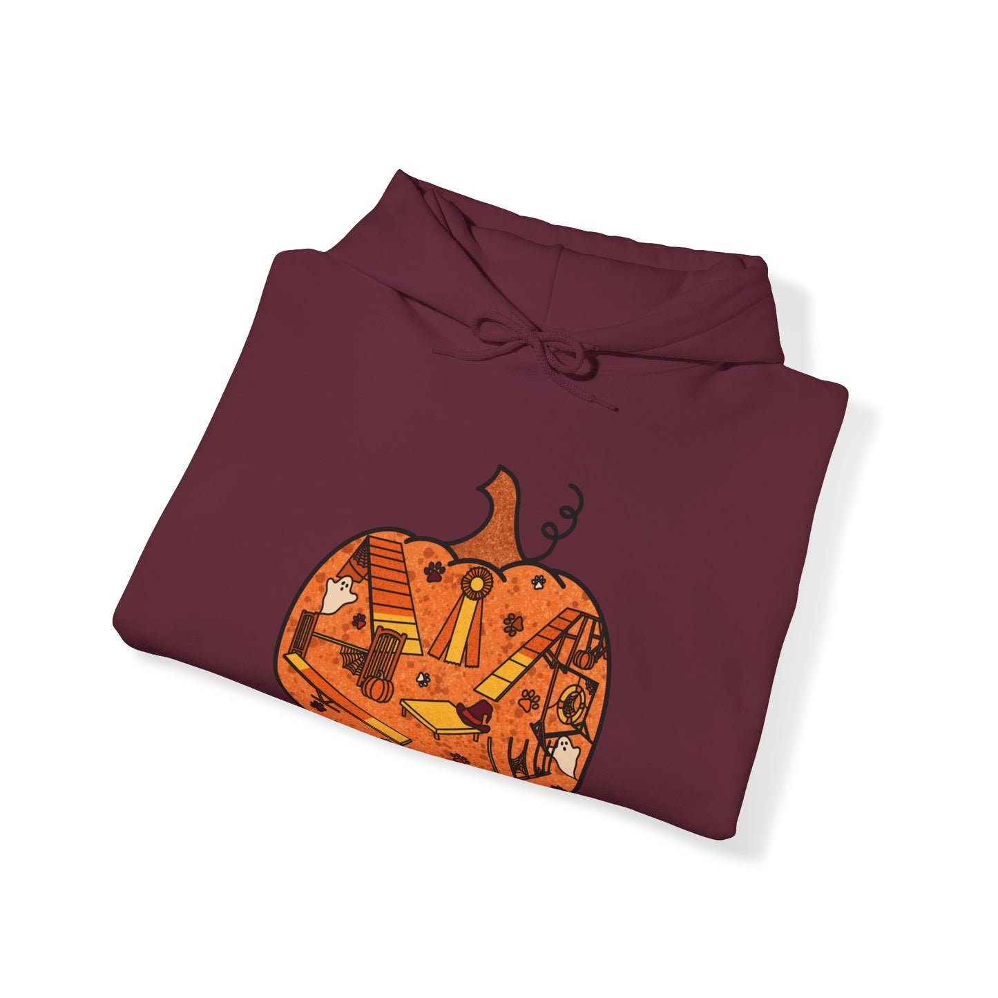 Candy Corn Pumpkin Unisex Heavy Blend™ Hooded Sweatshirt