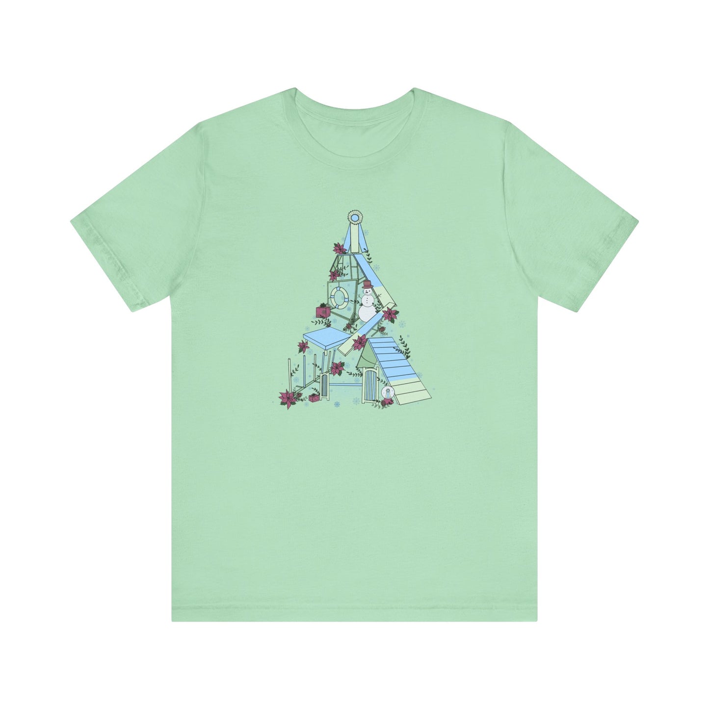 Holly Jolly Agility Tree Bella + Canvas Short Sleeve Tee