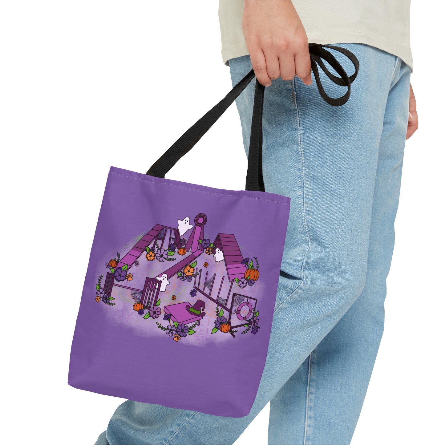 Spooky Halloween Agility Equipment Tote Bag