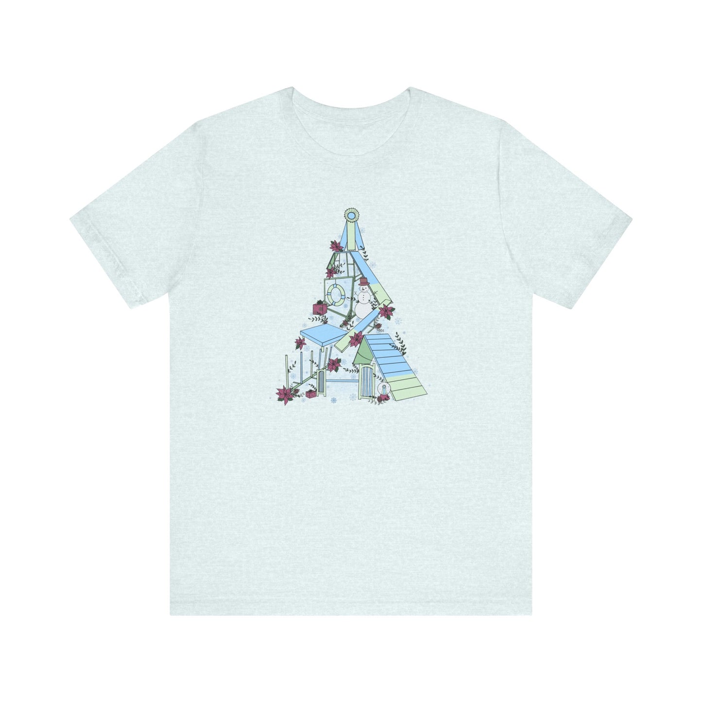 Holly Jolly Agility Tree Bella + Canvas Short Sleeve Tee