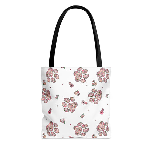 Dog Agility Paw Tote Bag