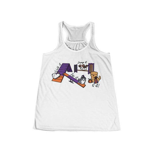 Agility Day Halloween Women's Flowy Racerback Tank