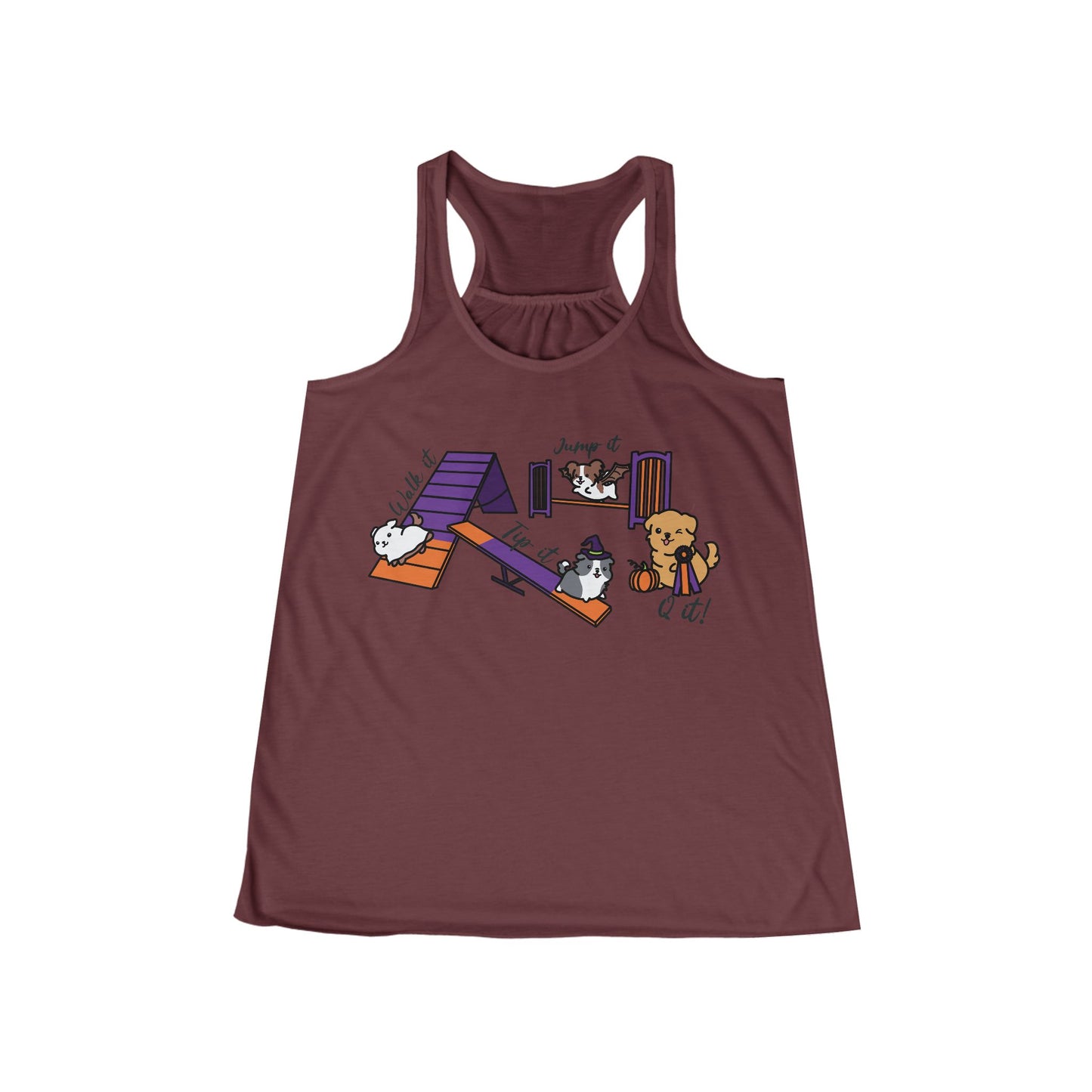 Agility Day Halloween Women's Flowy Racerback Tank