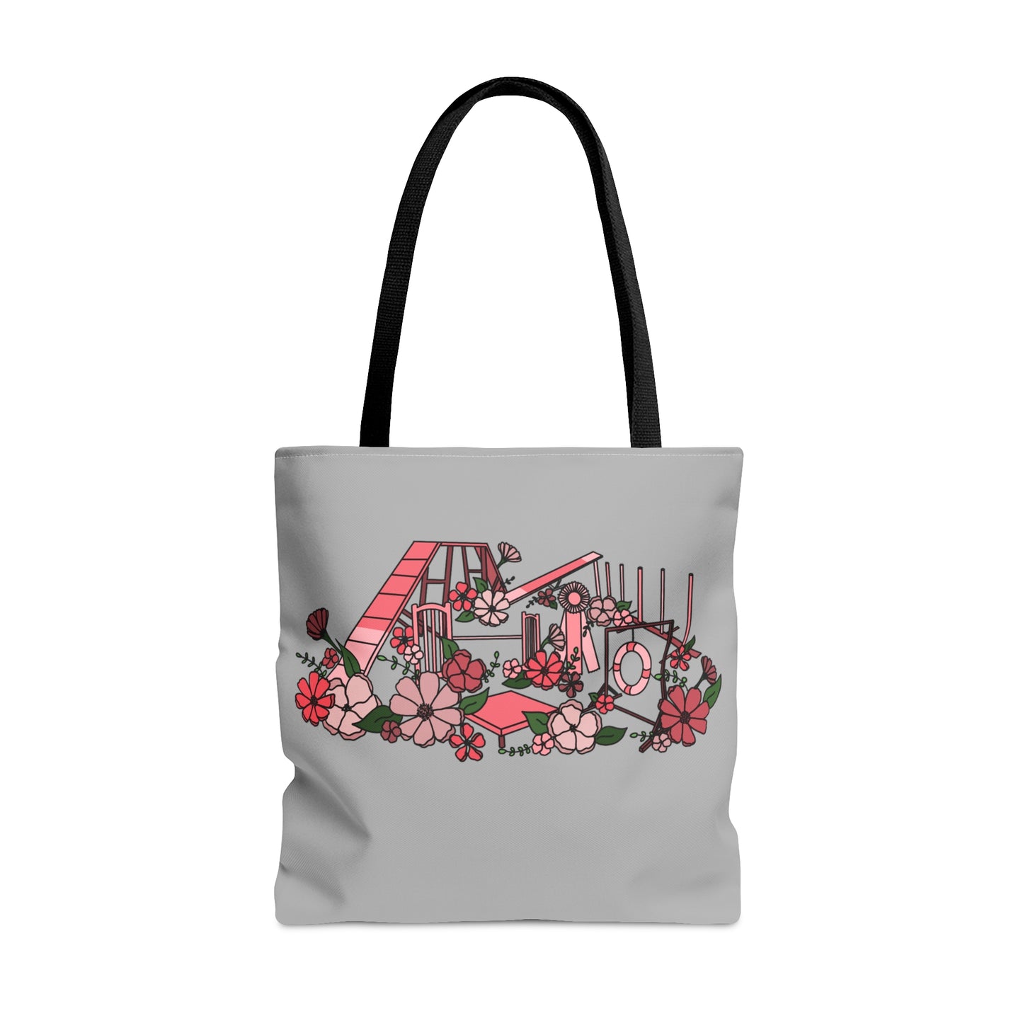 Dog Floral Agility Equipment Tote Bag