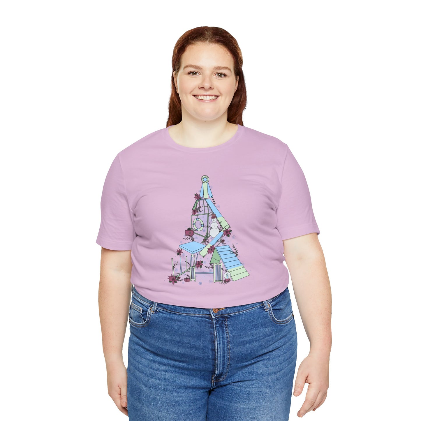 Holly Jolly Agility Tree Bella + Canvas Short Sleeve Tee