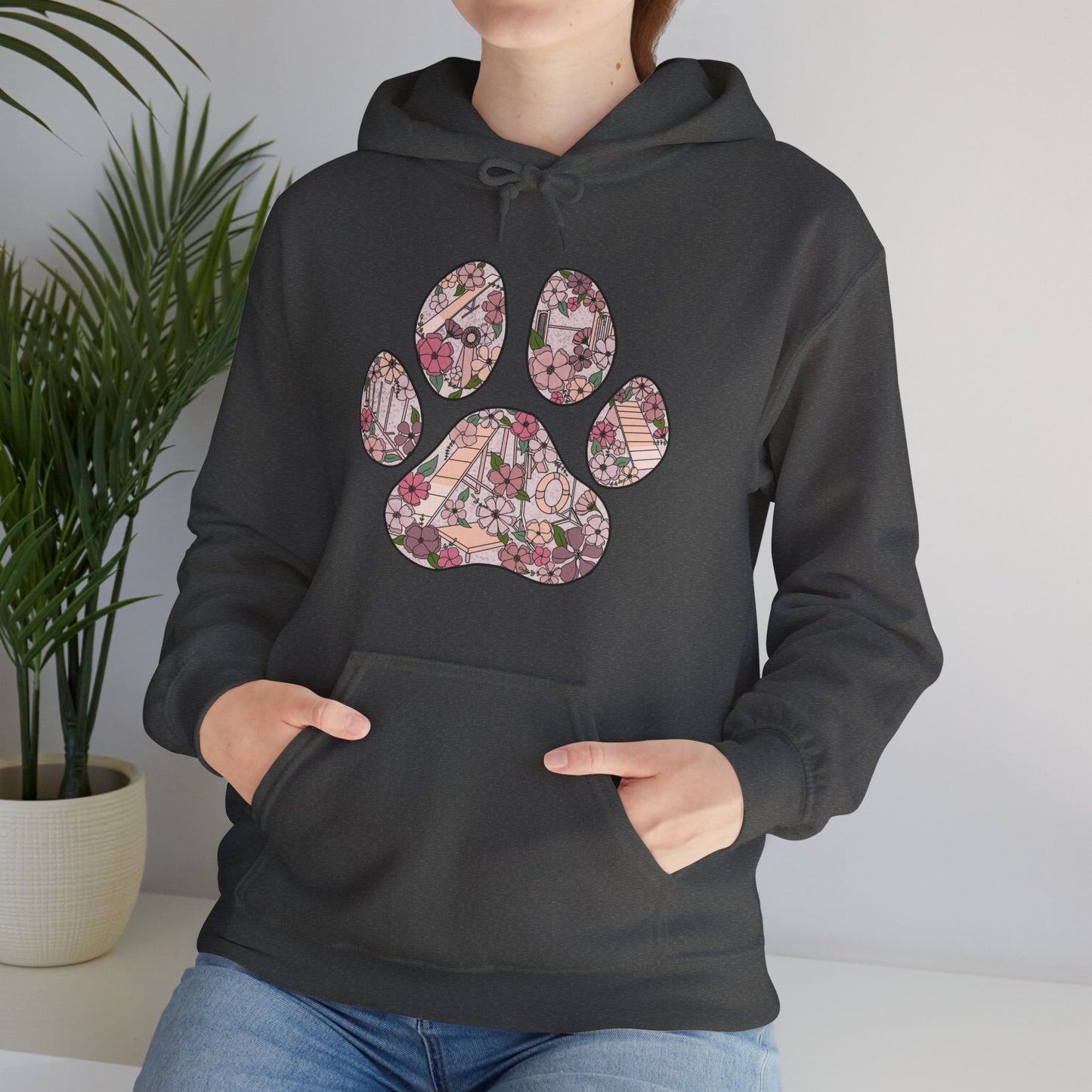 Agility Paw Unisex Heavy Blend Hooded Sweatshirt