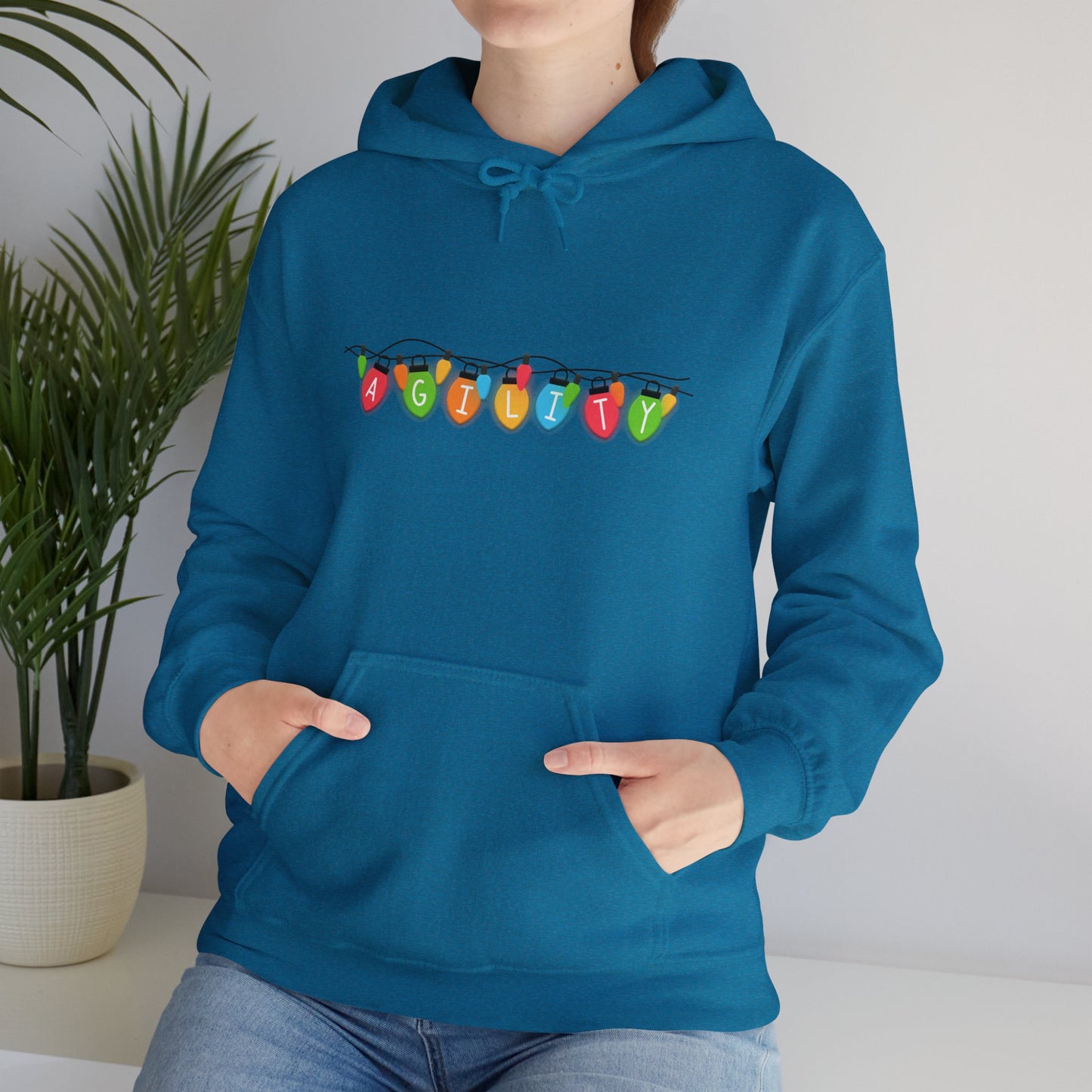 Agility Holiday Lights Heavy Blend™ Hooded Sweatshirt