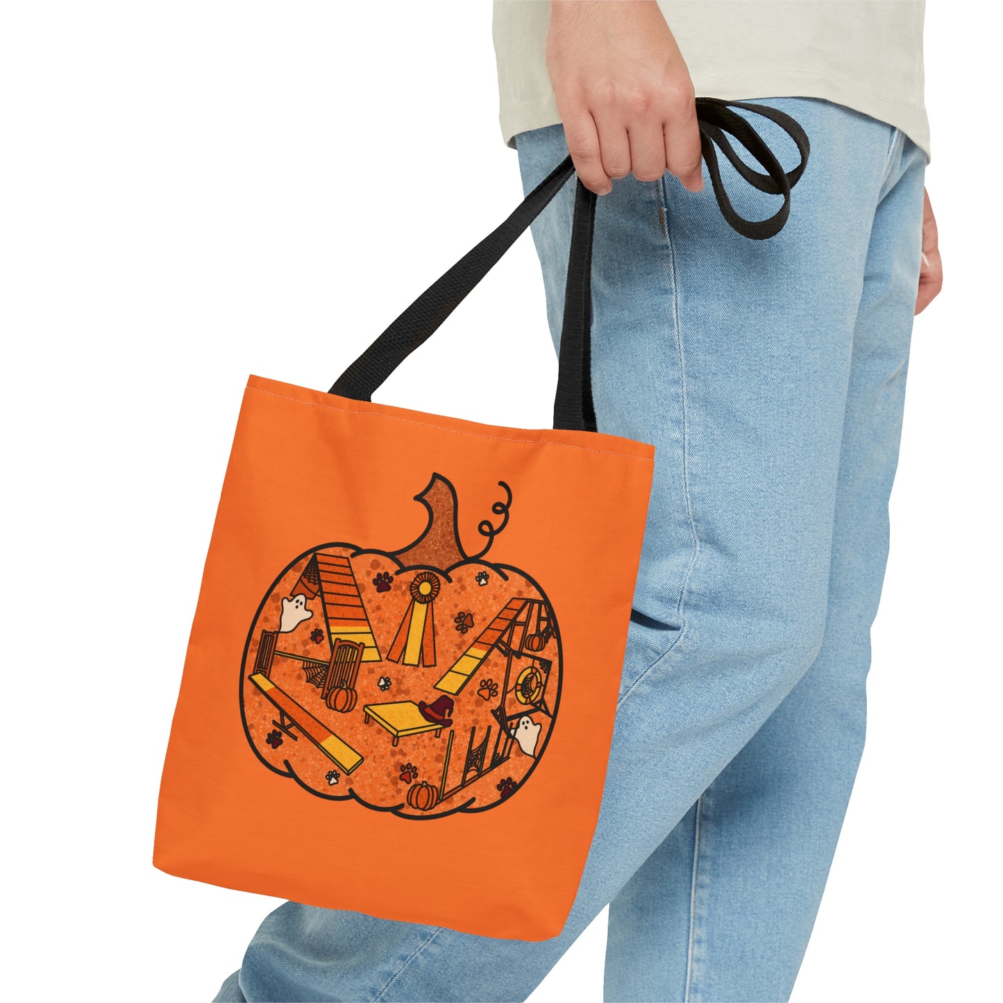 Candy Corn Pumpkin Tote Bag