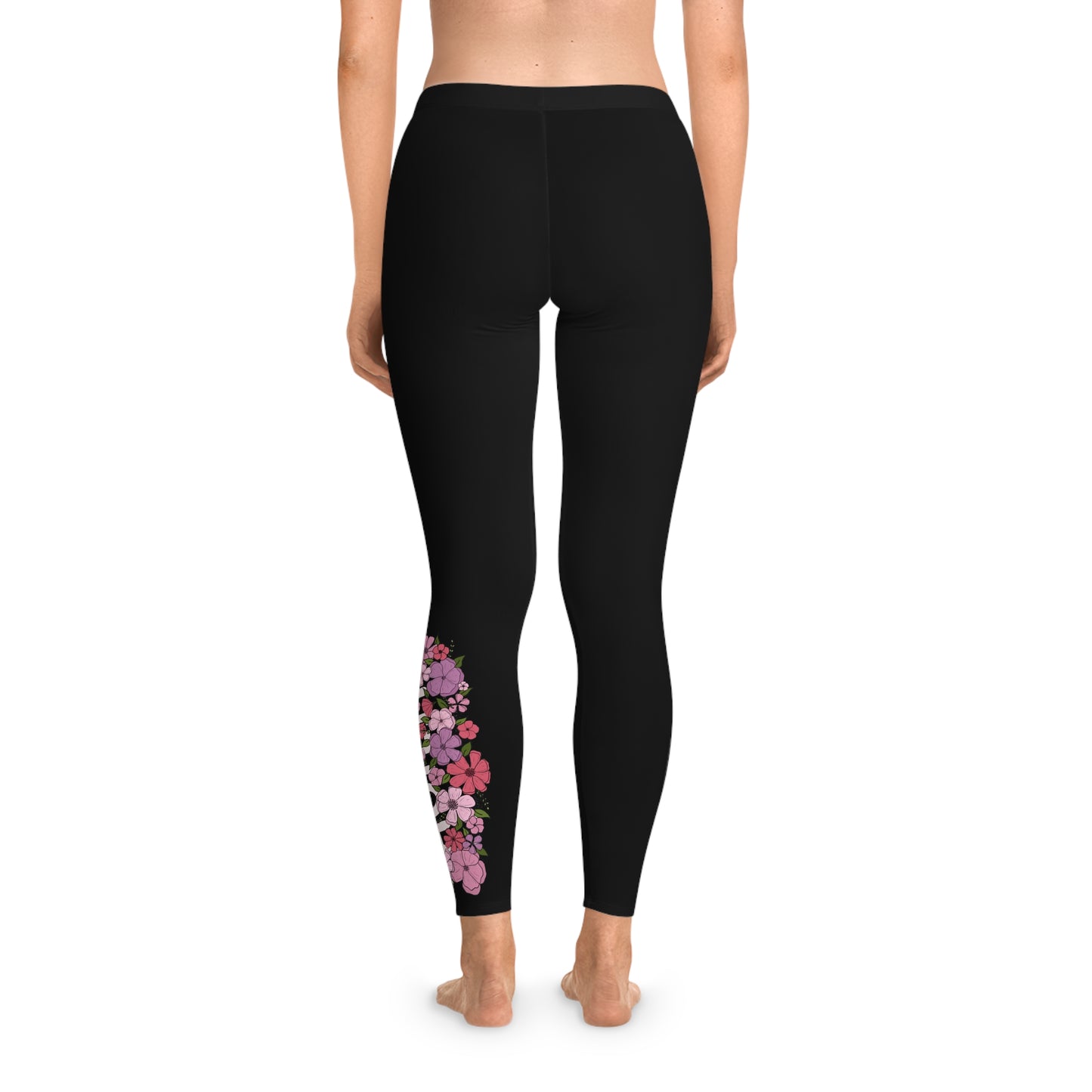 Dog Floral Agility Stretchy Leggings