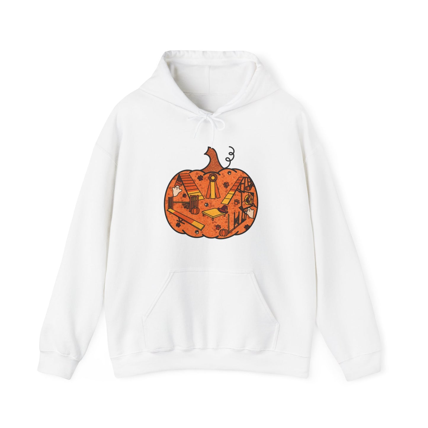 Candy Corn Pumpkin Unisex Heavy Blend™ Hooded Sweatshirt