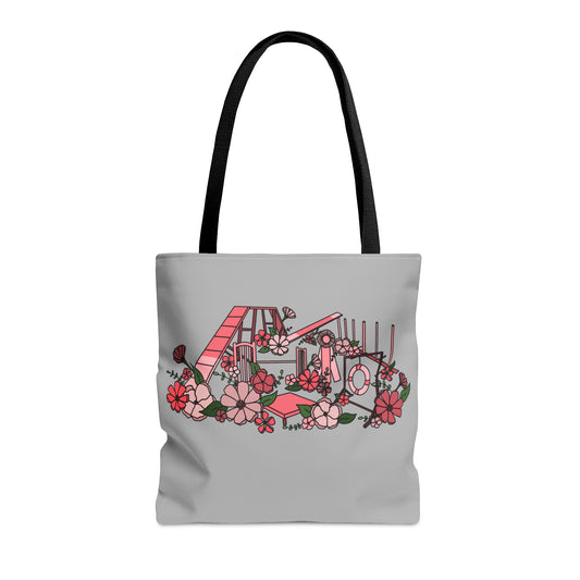 Dog Floral Agility Equipment Tote Bag