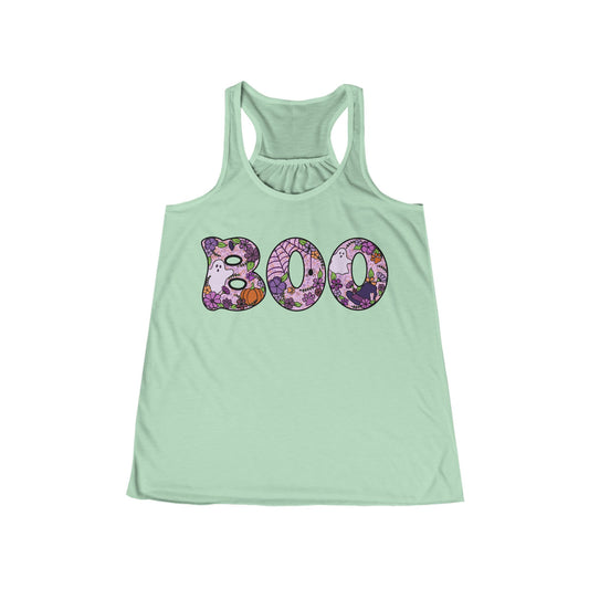 Boo Dog Women's Flowy Racerback Tank