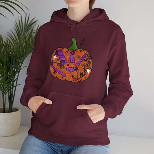 Spooky Pumpkin Unisex Heavy Blend™ Hooded Sweatshirt