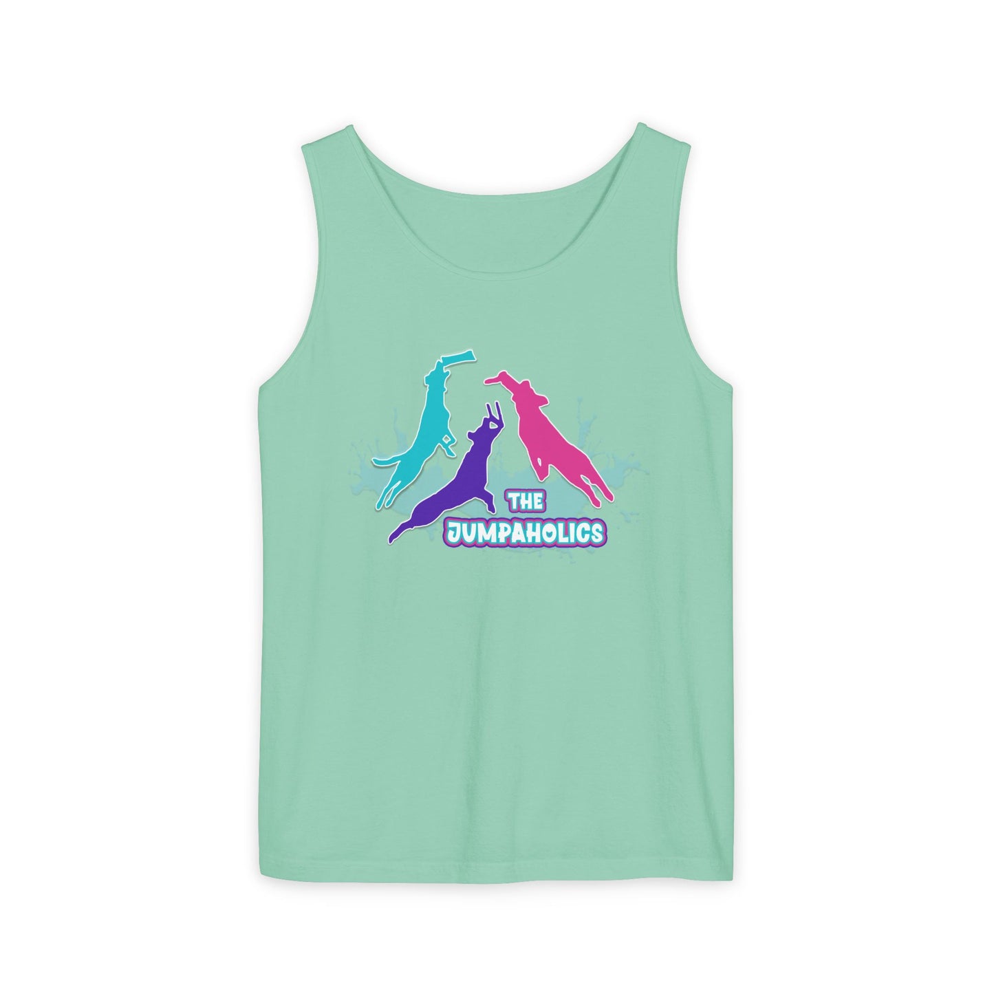 Jumpaholics Full Front Unisex Garment-Dyed Tank Top