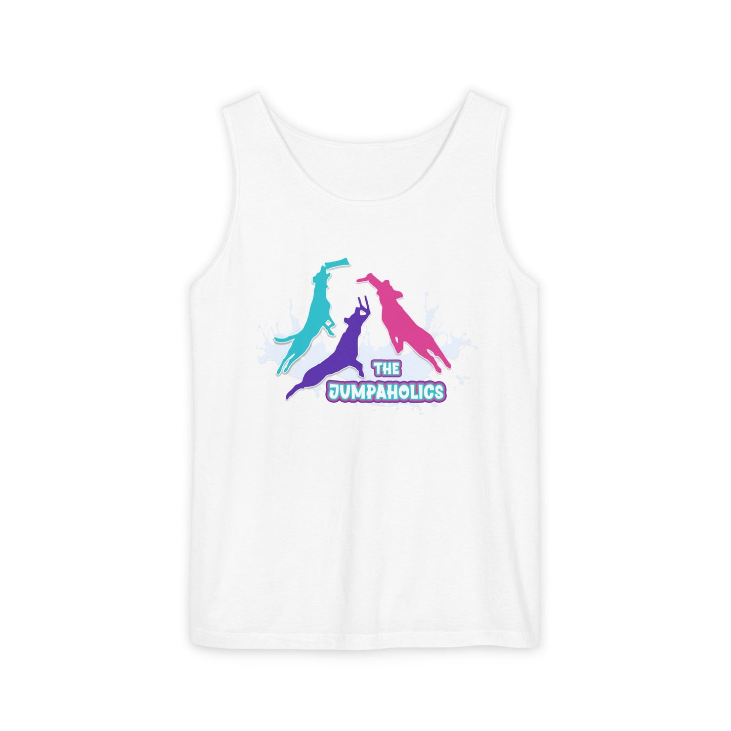 Jumpaholics Full Front Unisex Garment-Dyed Tank Top