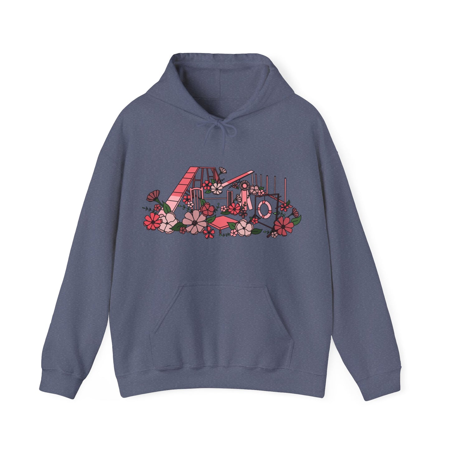 Agility Equipment Floral Unisex Heavy Blend Hooded Sweatshirt