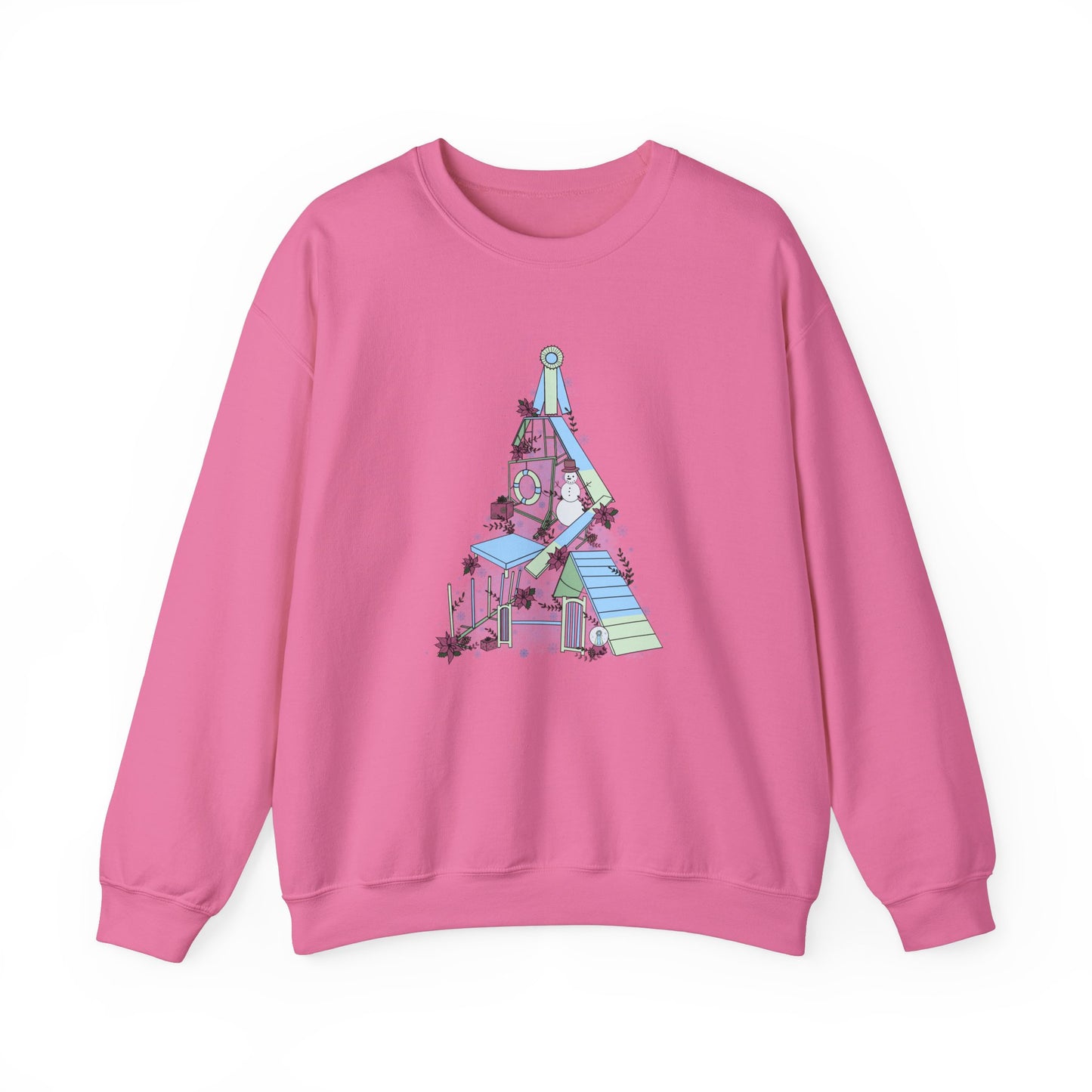 Holly Jolly Agility Tree Heavy Blend™ Crewneck Sweatshirt