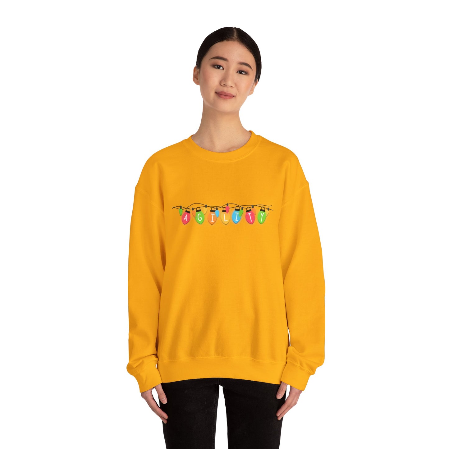 Agility Holiday Lights Heavy Blend™ Crewneck Sweatshirt