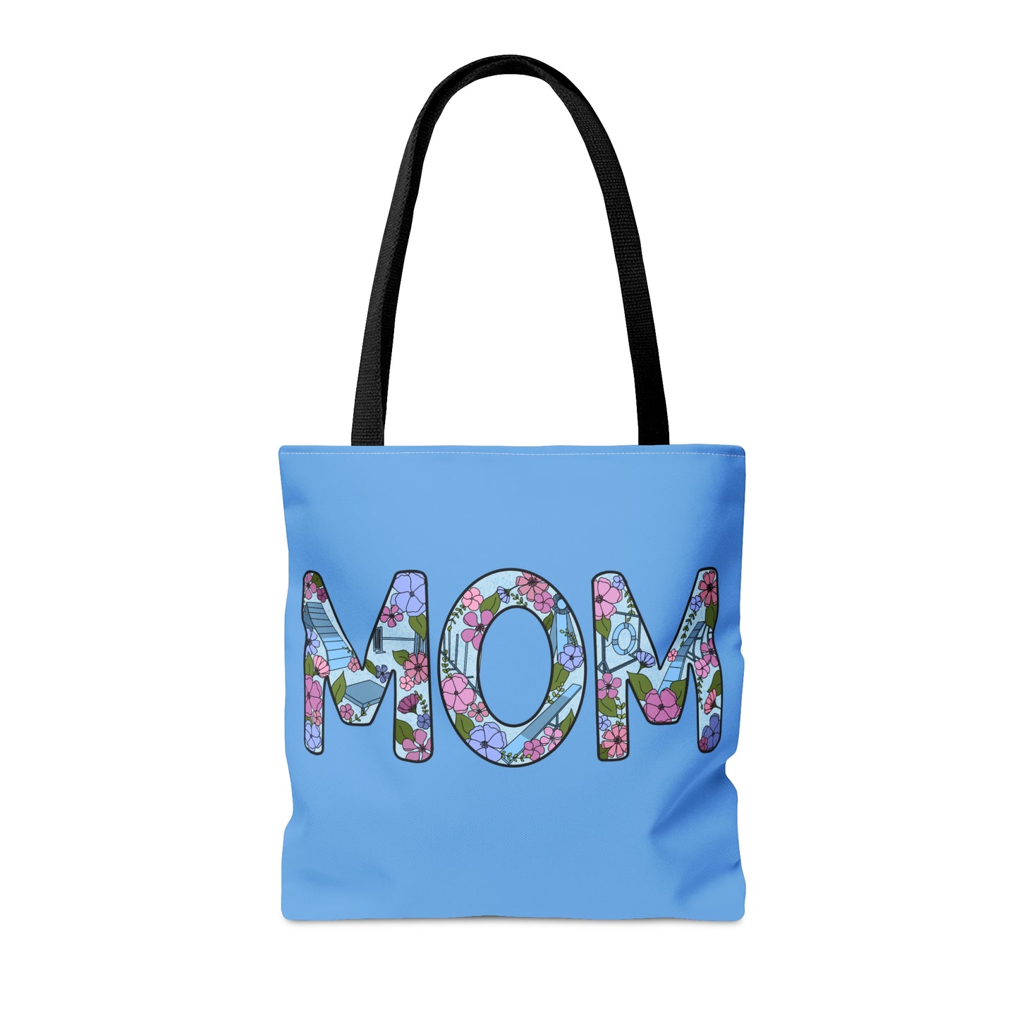 Dog Floral Agility Mom Tote Bag