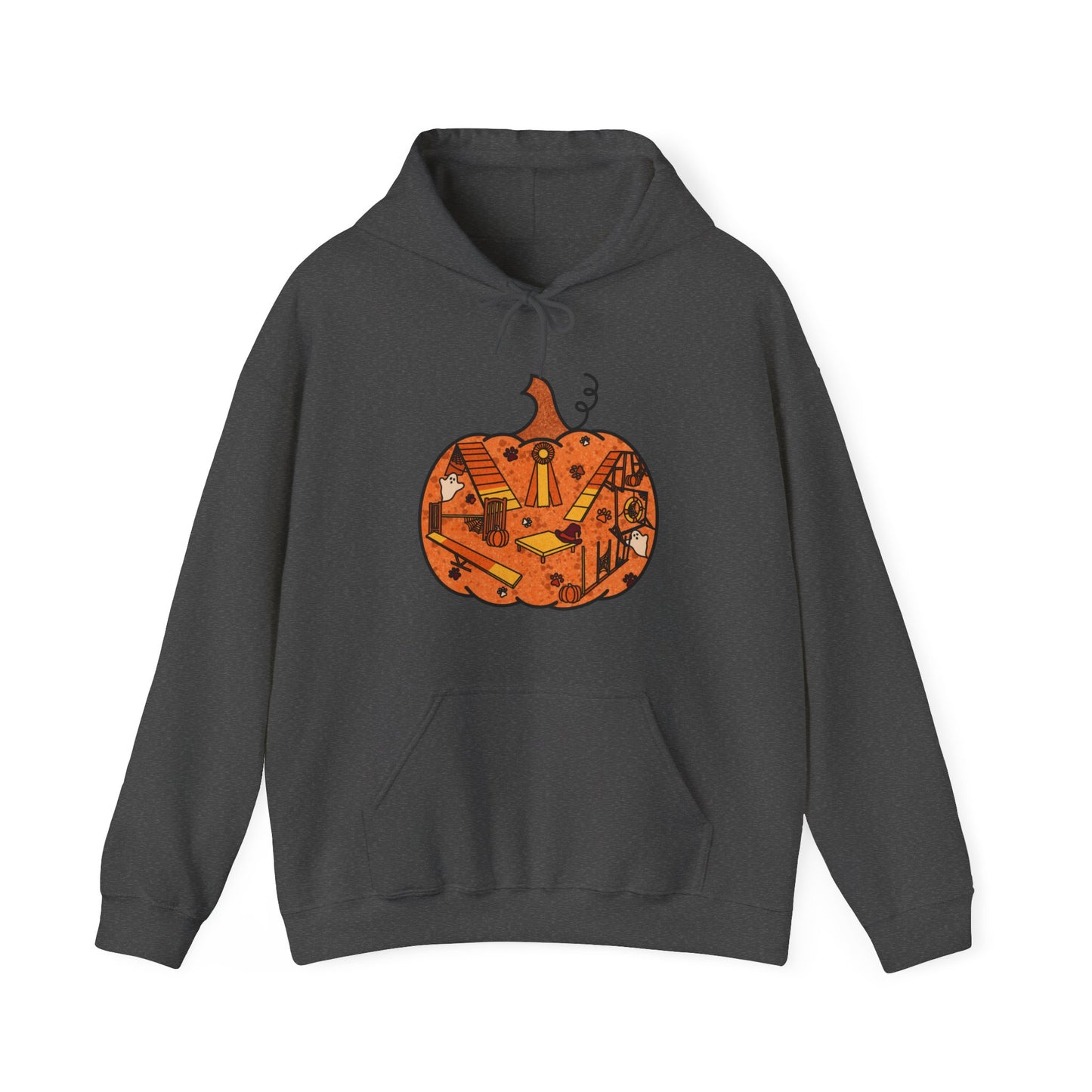 Candy Corn Pumpkin Unisex Heavy Blend™ Hooded Sweatshirt