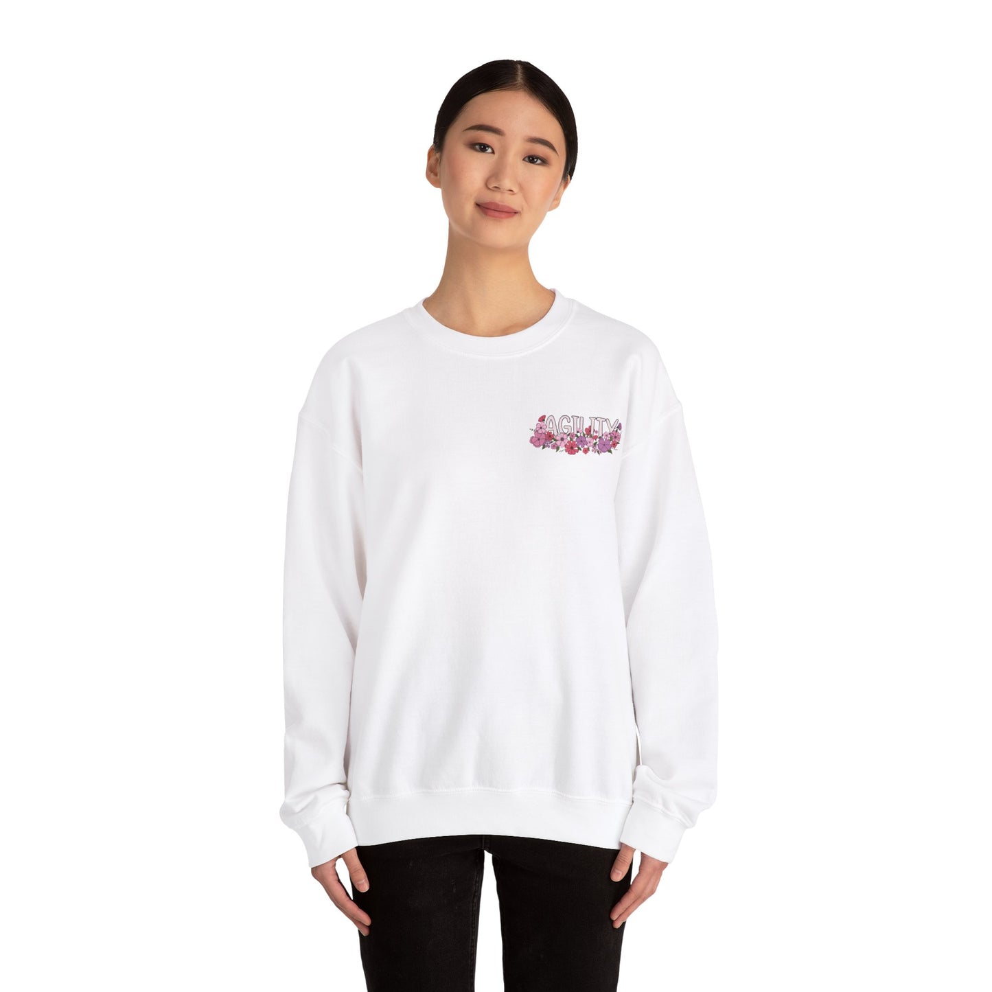 Agility Front and Back Sided Unisex Heavy Blend Crewneck Sweatshirt