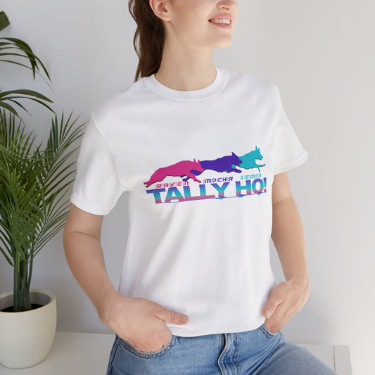 Tally Ho! Jumpaholics Unisex Tee – Fun and Vibrant Short Sleeve Shirt