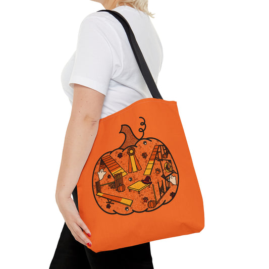Candy Corn Pumpkin Tote Bag