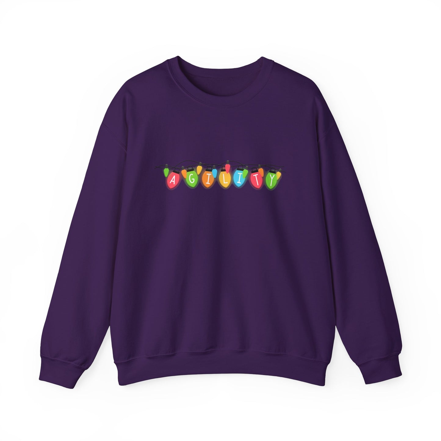 Agility Holiday Lights Heavy Blend™ Crewneck Sweatshirt