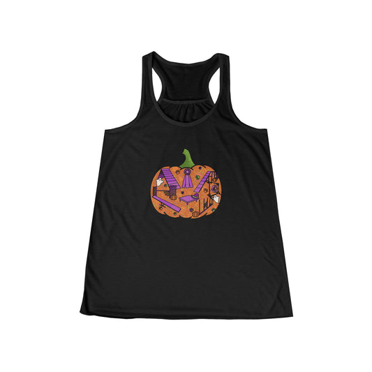 Agility Pumpkin Women's Flowy Racerback Tank