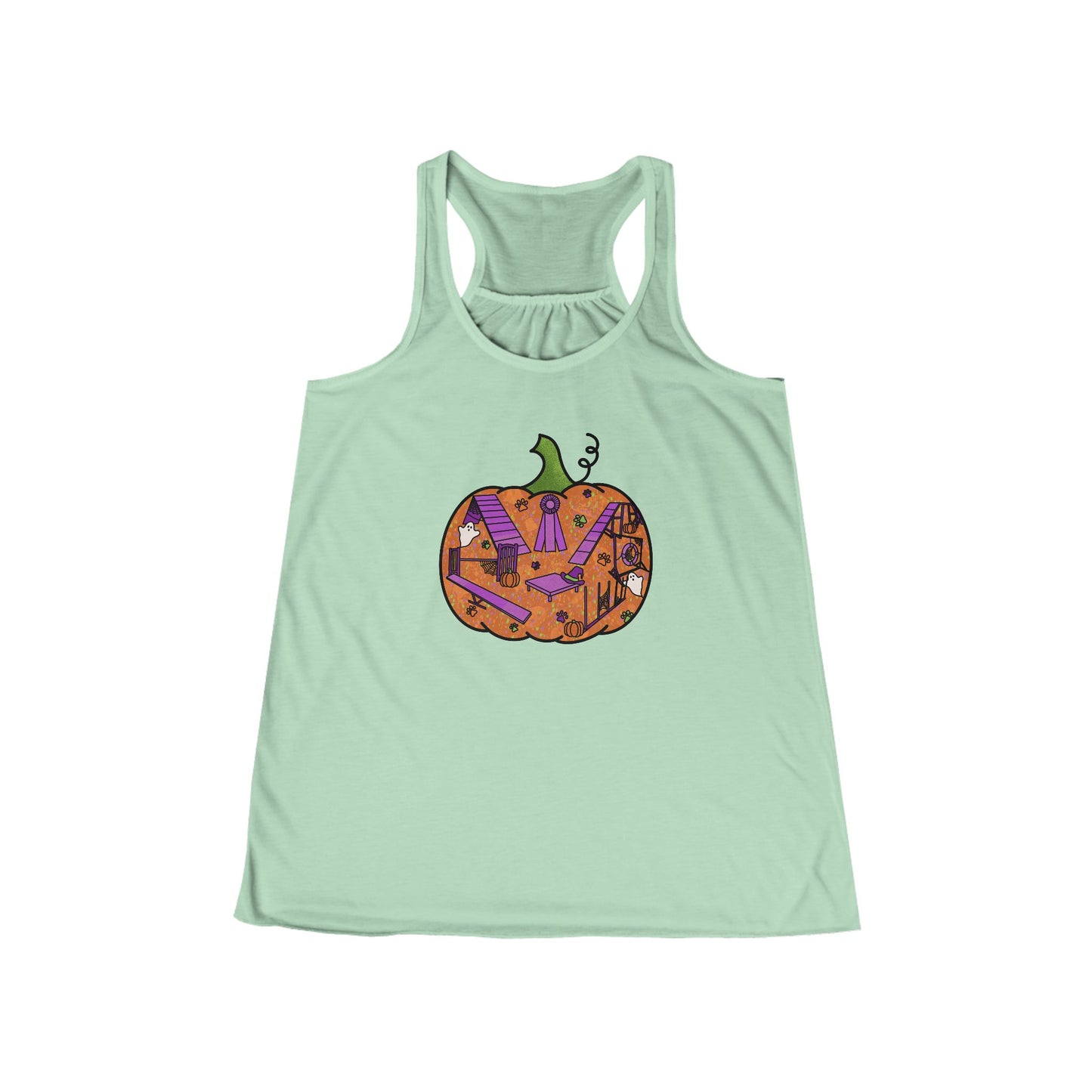 Agility Pumpkin Women's Flowy Racerback Tank