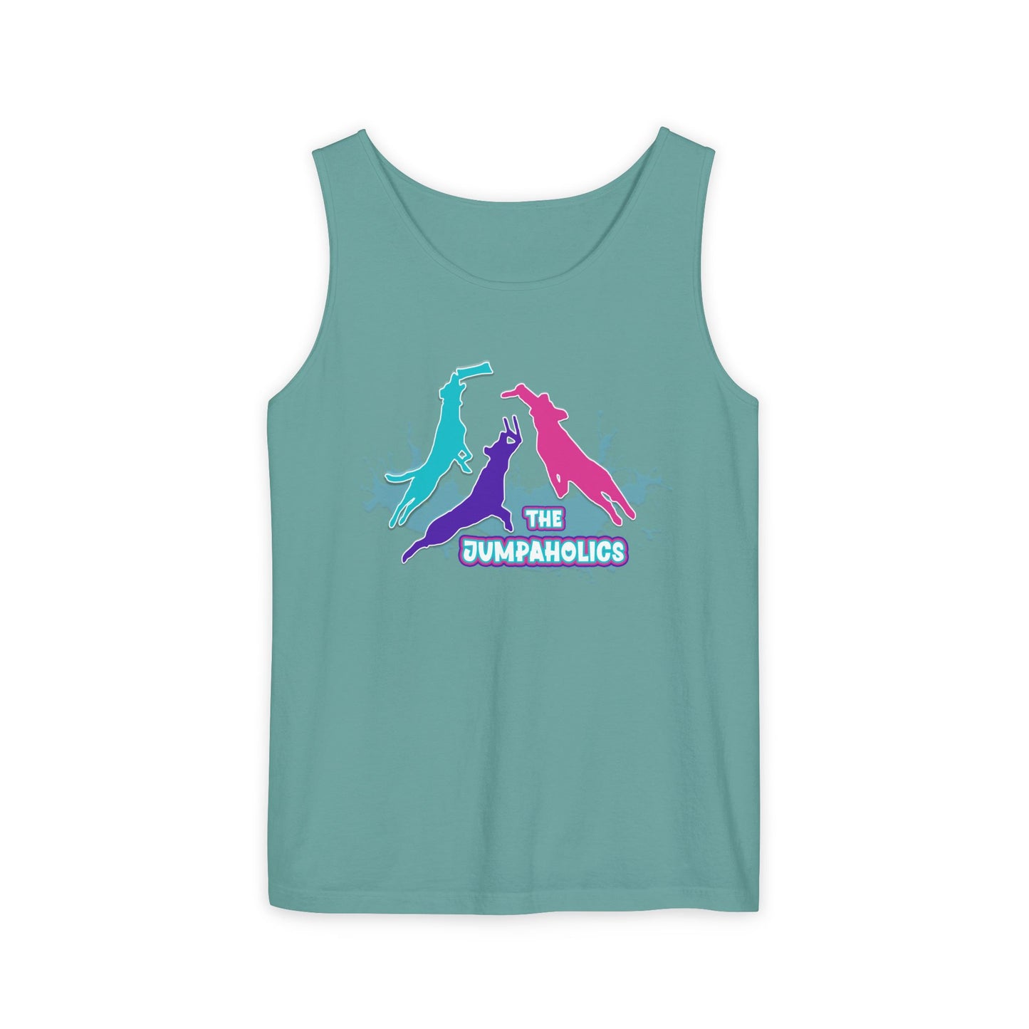 Jumpaholics Full Front Unisex Garment-Dyed Tank Top