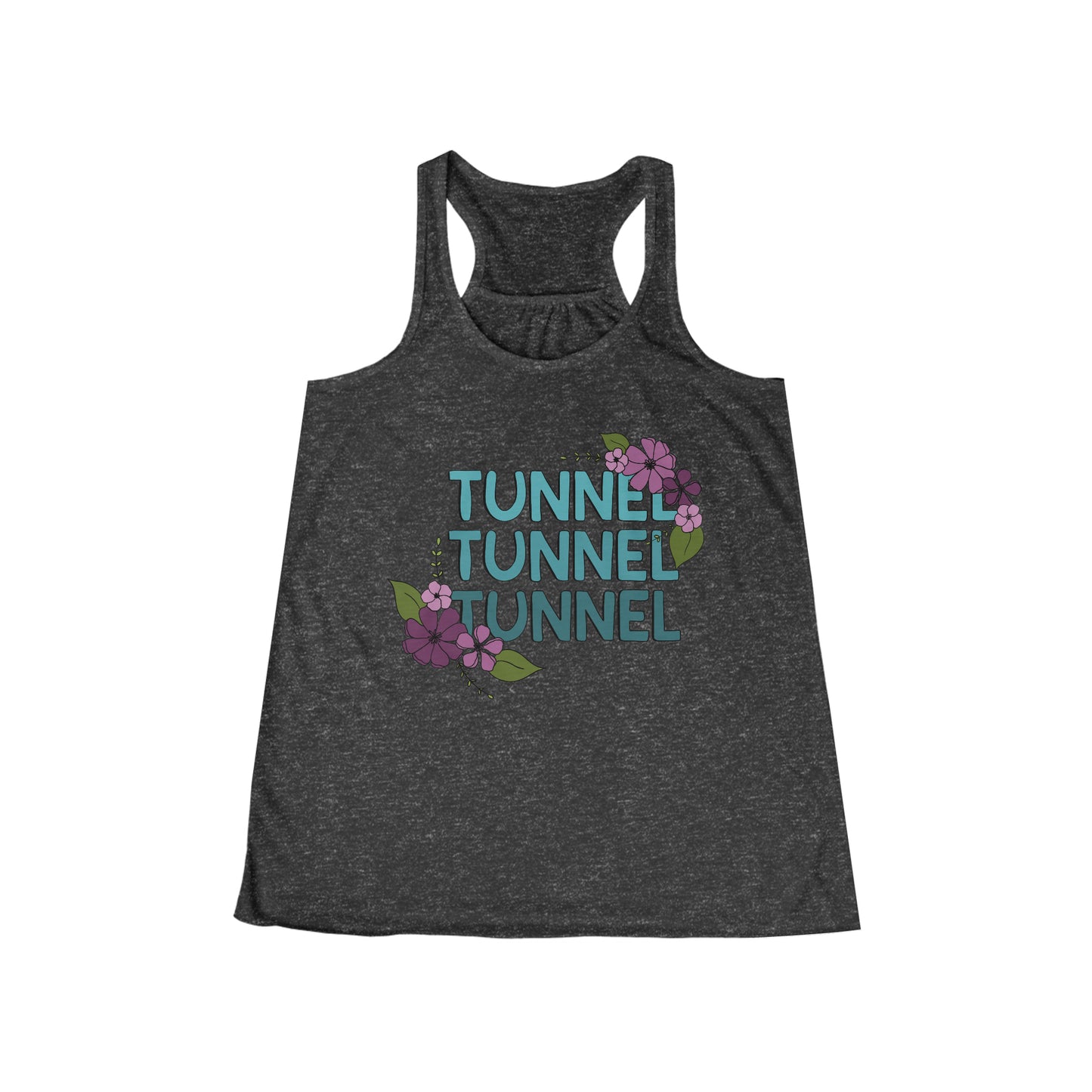 Dog Agility Tunnel Tunnel Tunnel Print Women's Flowy Racerback Tank